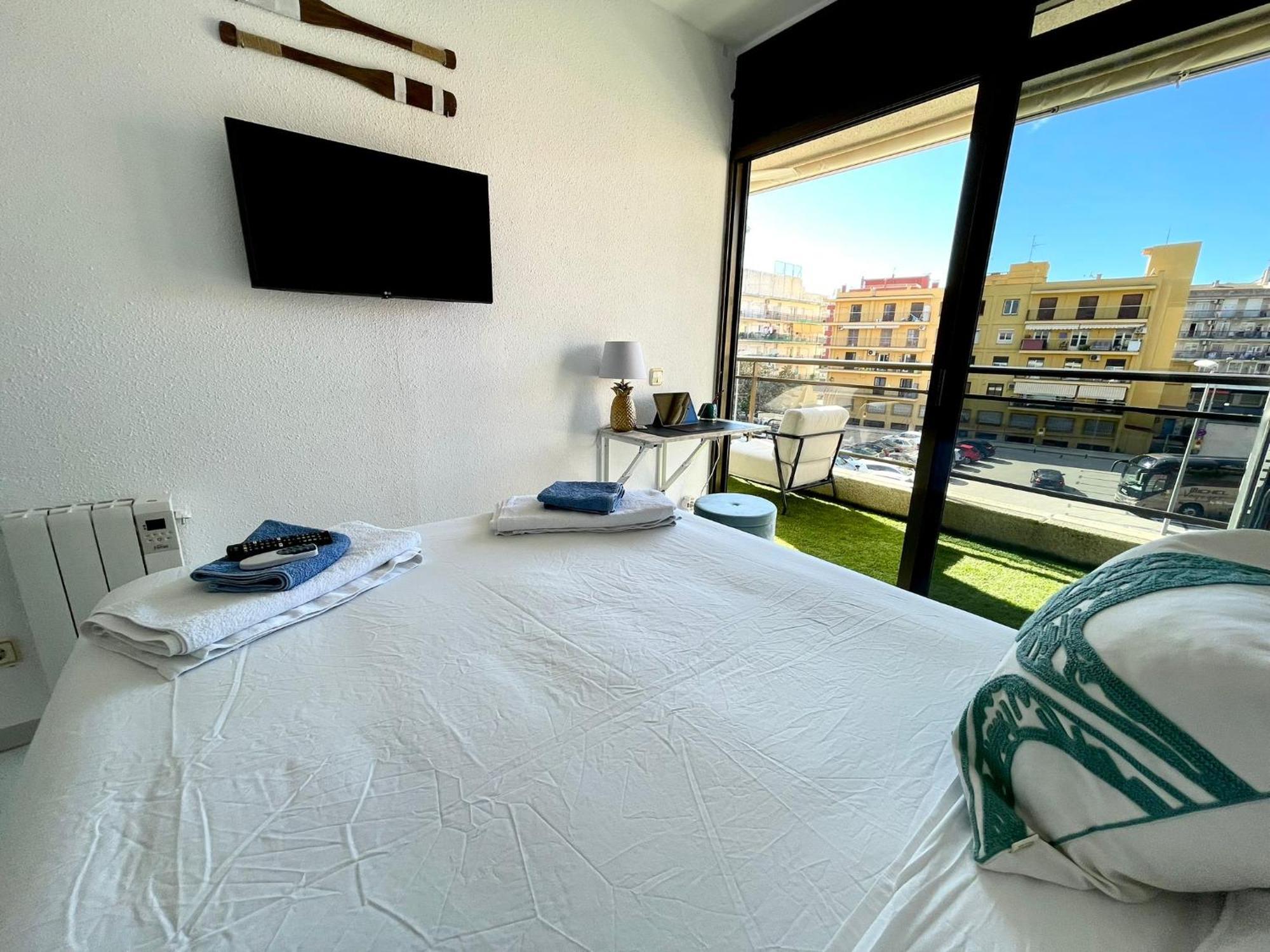 Apartemento Piscina Centro Calella 3 Min Playa Exterior foto